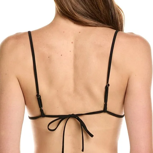 WeWoreWhat Black Ruched bikini top xs - Picture 3 of 3